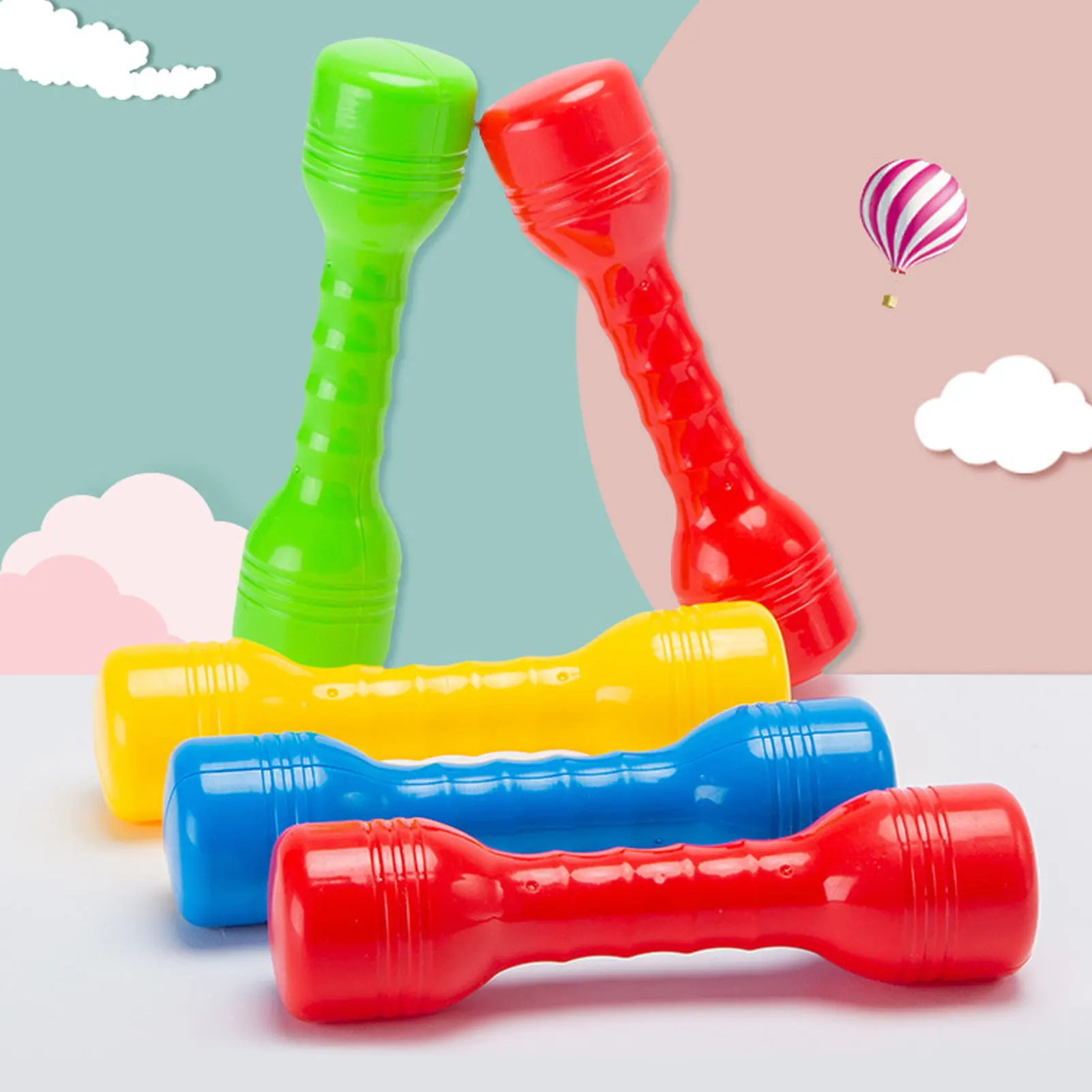 Weightlifting Toys Recreational Durable Children Dumbbells Ideal for fitness classes or home exercise routines made of ABS