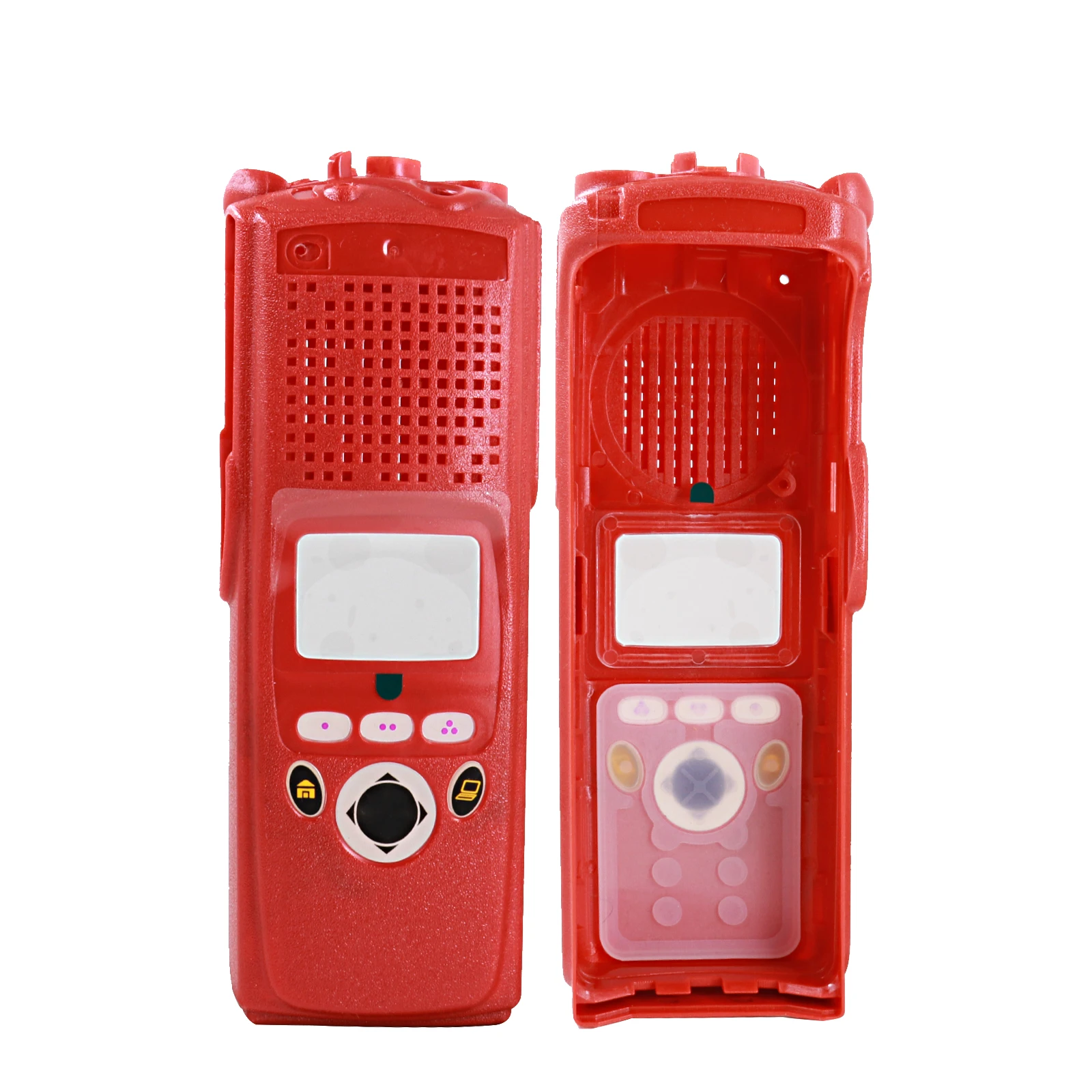 Walkie Talkie Red Two-way Radios Replacement Front Housing Case With Knobs For XTS5000 M2 Model 2 Two Way Radio