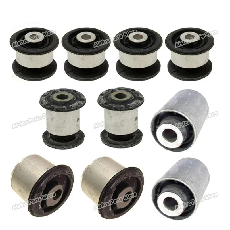 10 PCS Auto Suspension Parts Control Arm Bushing Set for Audi Q7 4LB VW TOUAREG 7L0407077 7L0412333A 7L0407182E 7L0407183A