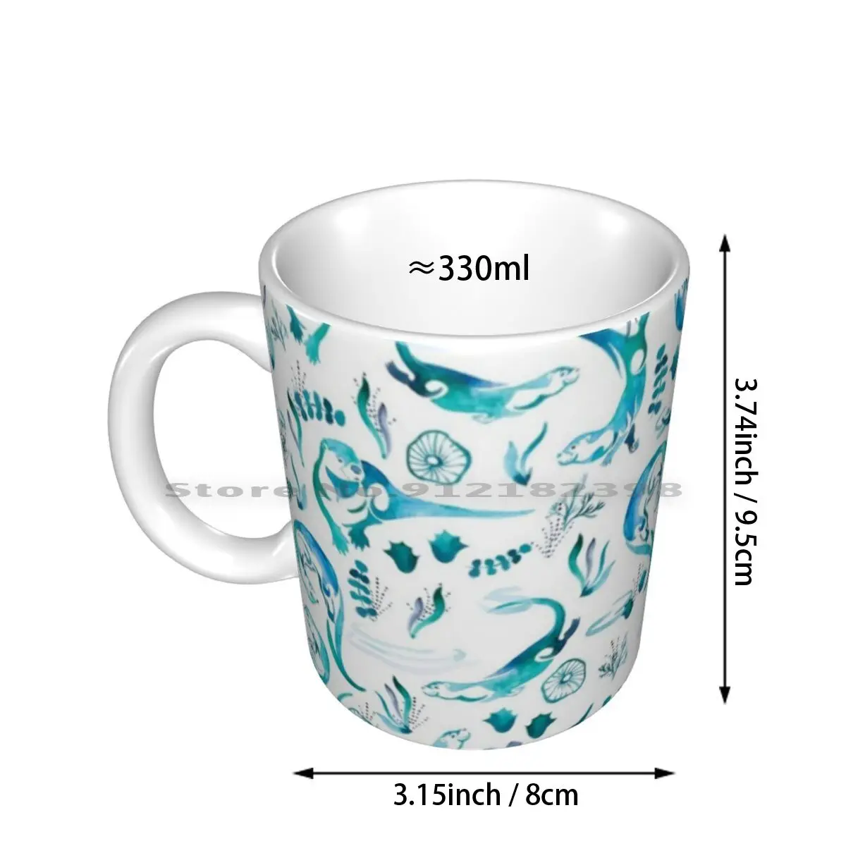 Otterly Adorable Ceramic Mugs Coffee Cups Milk Tea Mug Otter River Otter Otter Wild Animal Swimmer Mammal Otters Nature Cute