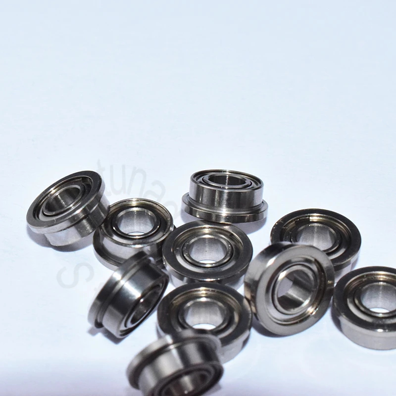 FR144 FR144ZZ  R144 3.175*6.35*7.518*2.78*0.787(mm) 10pieces bearing Flange bearings FR144ZZ chrome steel bearing