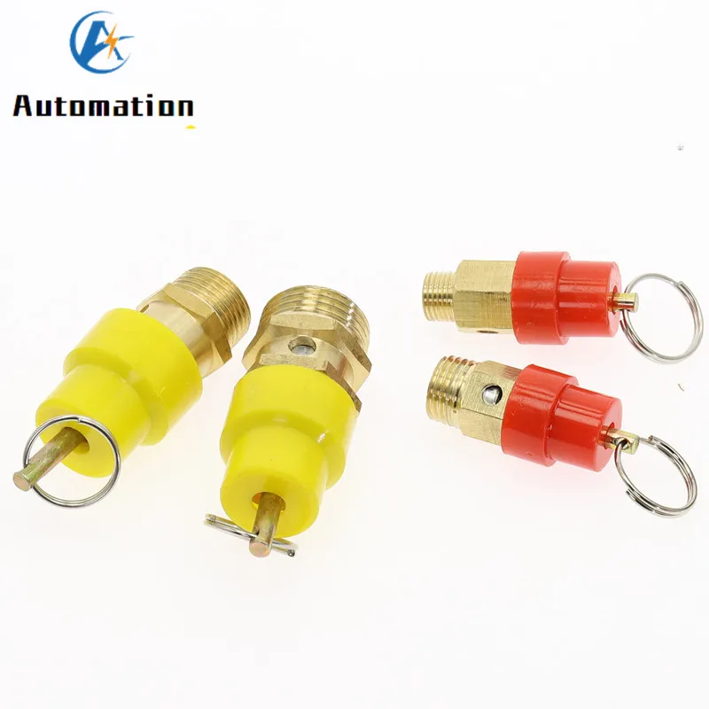 1KG - 12KG Air Compressor Safety Release Relief Valve Connector Air Gas Pressure Relief Regulator 1/4\'\' 3/8\