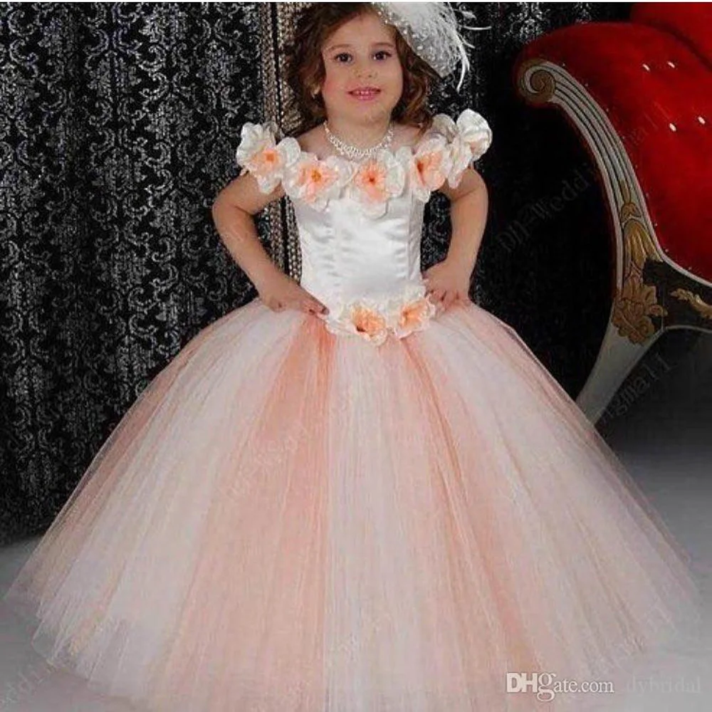 2021 cheap plus size girls dresses flower girl dresses girls pageant dresses