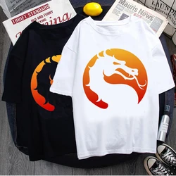 Hot Summer Tops Streetwear Mortal Kombat T Shirt Men Kawaii Harajuku Cartoon Graphic Tees Funny Hip Hop Unisex T-shirt Male