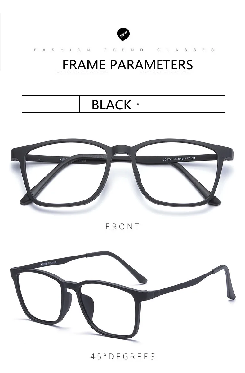 Hohe Qualität Reinem Titan Männer Anti Blau Licht Presbyopie Brillen Lesebrille mit Dioptrien + 1,0 + 1,5 + 2,0 + 2,5 + 3,0 + 3,5 + 4,0 – Detail 10