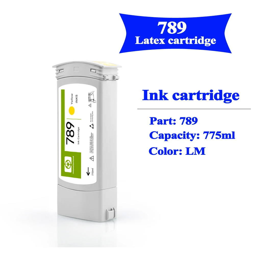 For HP 789 Latex Ink Cartridge For HP Latex L25500 Printer HP789 Printhead Remanufactured 775ml/pc