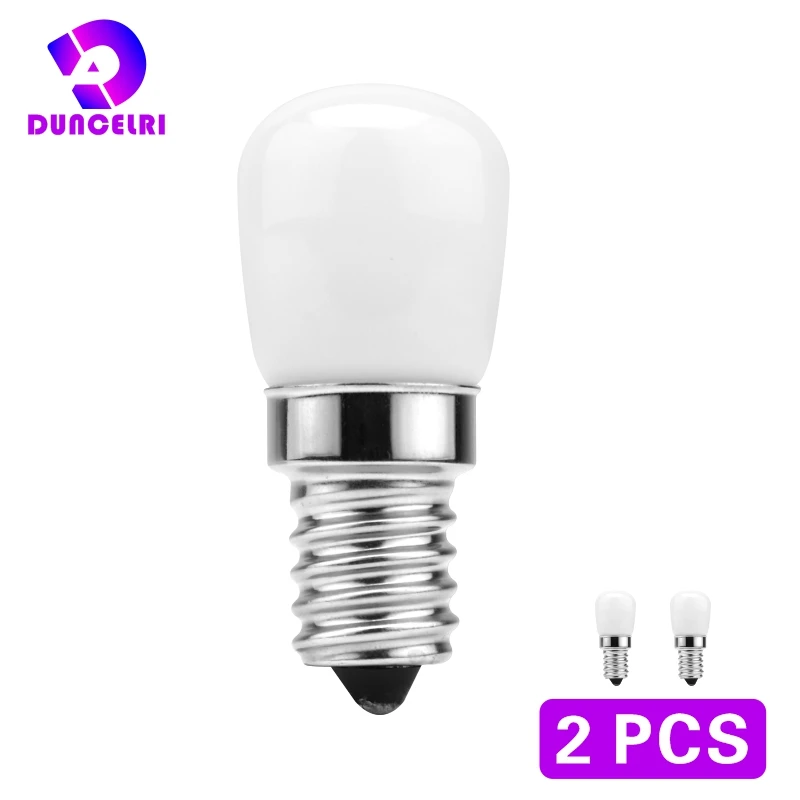 

2pcs/lot LED Fridge Light Bulb E14 3W Refrigerator Corn bulb 220V LED Lamp Cold White/Warm white SMD2835 Replace Halogen Lights