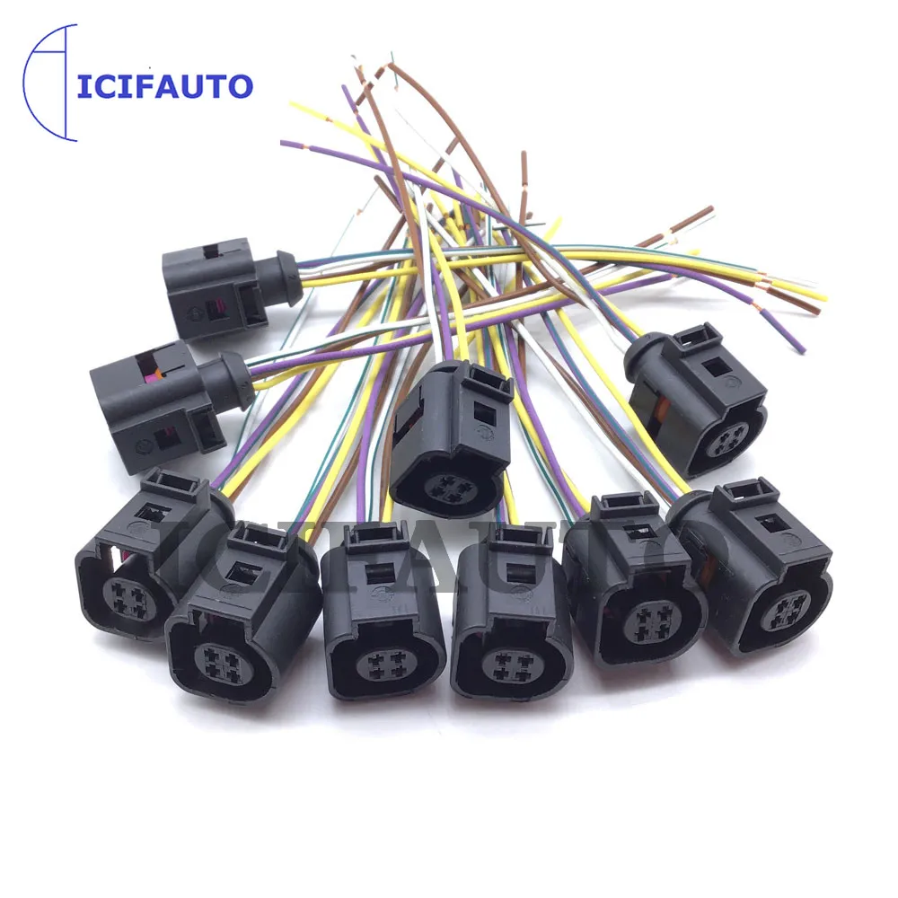 車の水温センサー配線ハーネスプラグ,wvパサートb5ボラゴルフ45 mk5 6 mk6 a3 a4 a6 q3 ttシートレオン4b0973712