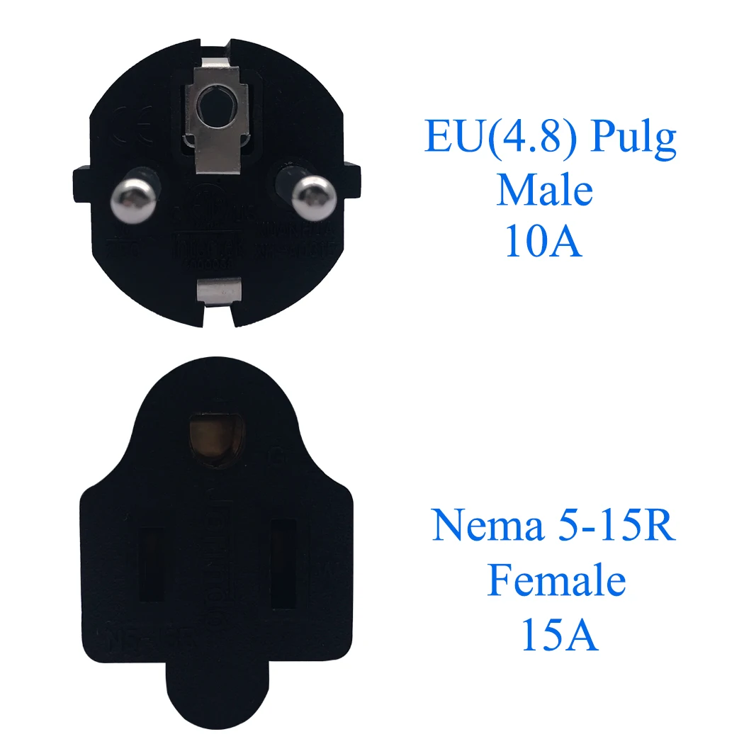 JORINDO Germany, France CEE7/7 Schuko Travel Power Plug Adapter,USA NEMA 5-15R EU TO US,US TO EU AC power plug travel converter