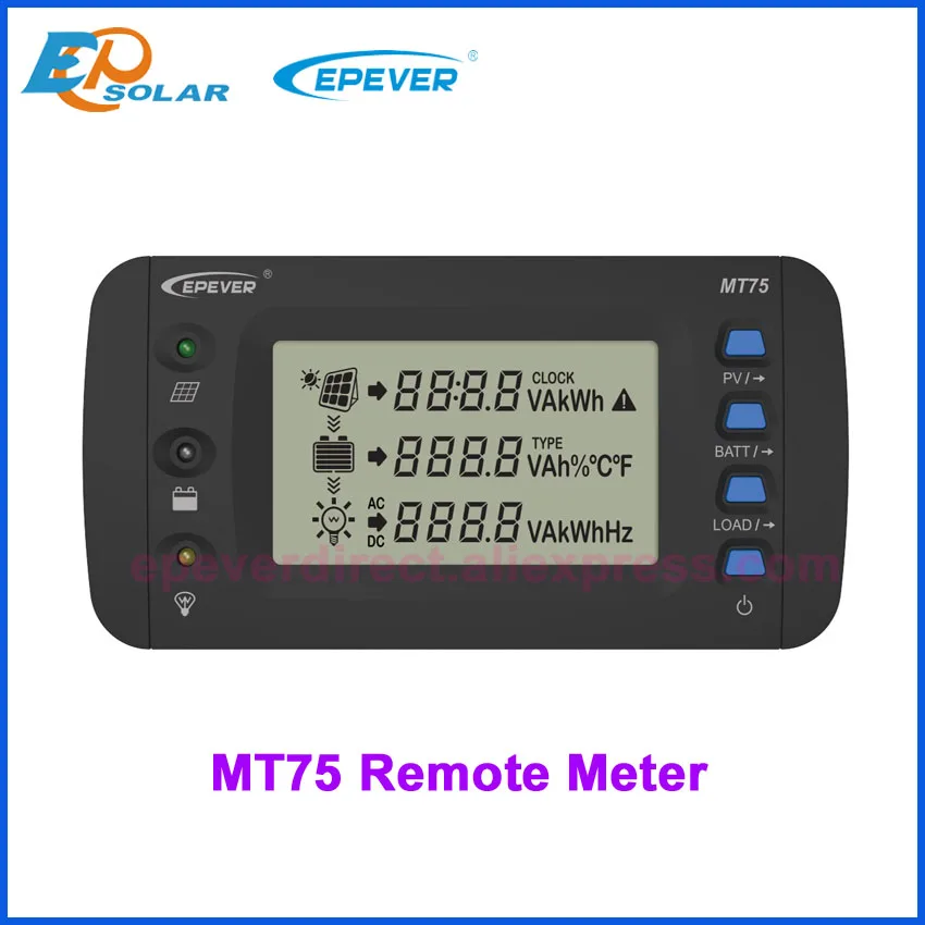 

EPEVER MT75 remote meter for XTRA-N TRIRON Tracer-AN Tracer-BN series controller IPower inverter