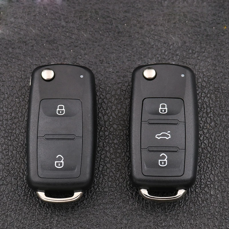 Car Remote Key Case Key Shell for VW Bora Golf Jetta Polo Caddy Eos Tiguan Touran for Skoda Rapid Superb Octavia Yeti Fabia SEAT