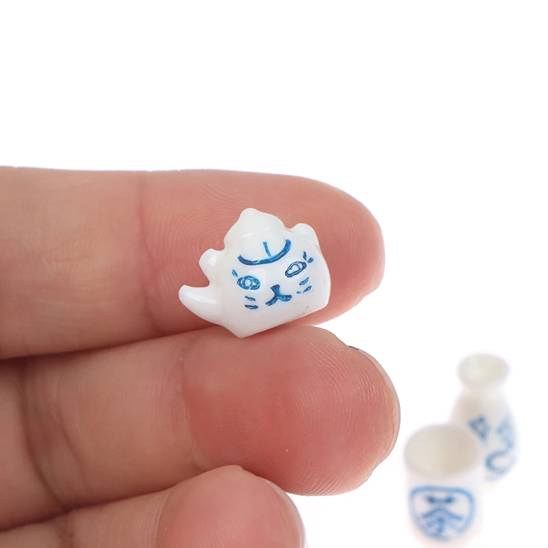 2/3/6 Chiếc 1:12 Nhà Búp Bê Mini Chén Trà Ấm Trà Bình Trà Bộ Phụ Kiện Nhà Bếp