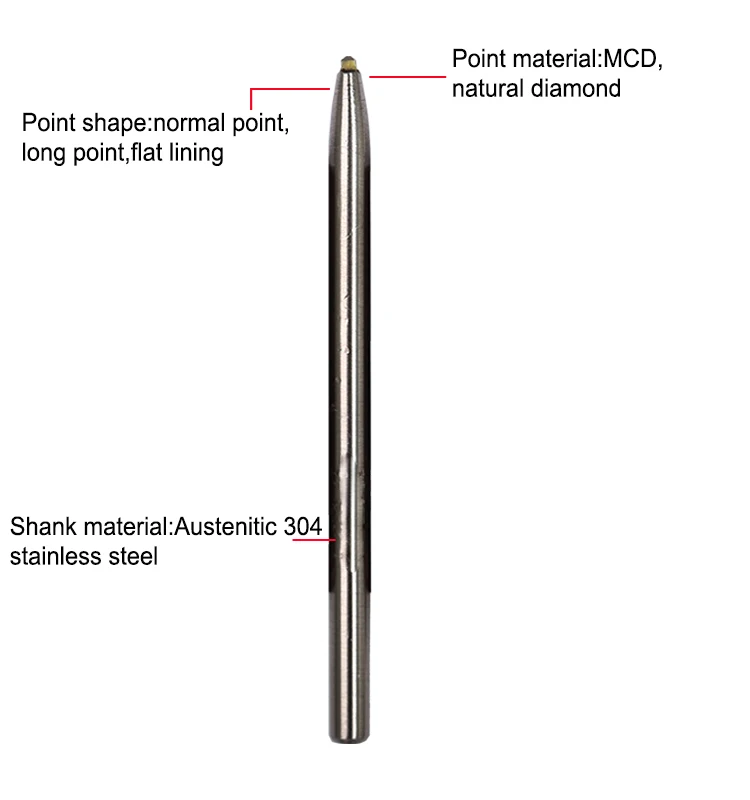 MCD Color Engraving Point Used in Color Texture Engraver for Carving Grain Gold Silver Jewelry YUHE Jewelry Tools