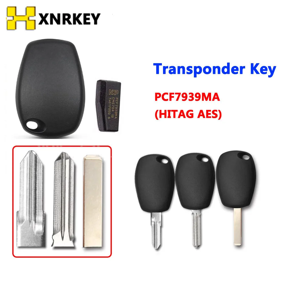 Xrrkey Chip Key PCF7939MA Chip untuk Renault Key HU136 VAC102 VA2 Blade