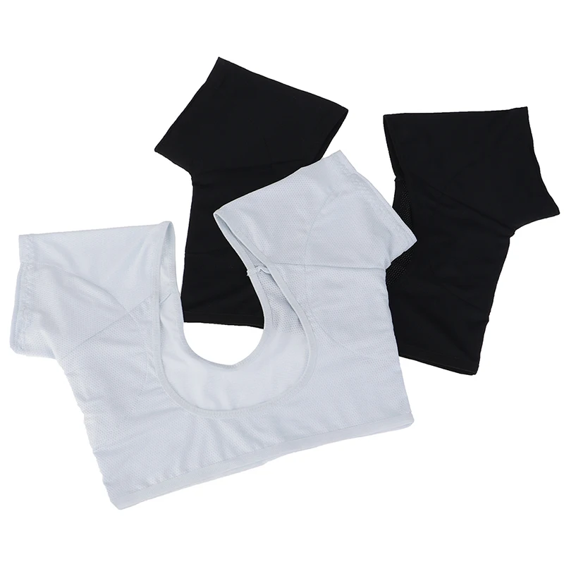 1Pc Reusable Washable Underarm Armpit Sweat Pads Perfume Absorbing T-shirt Shape Sweat Pads