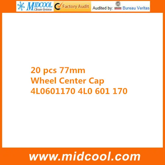 

20 PCS High Quality Wheel Cap for 77MM 4L0601170 4L0 601 170