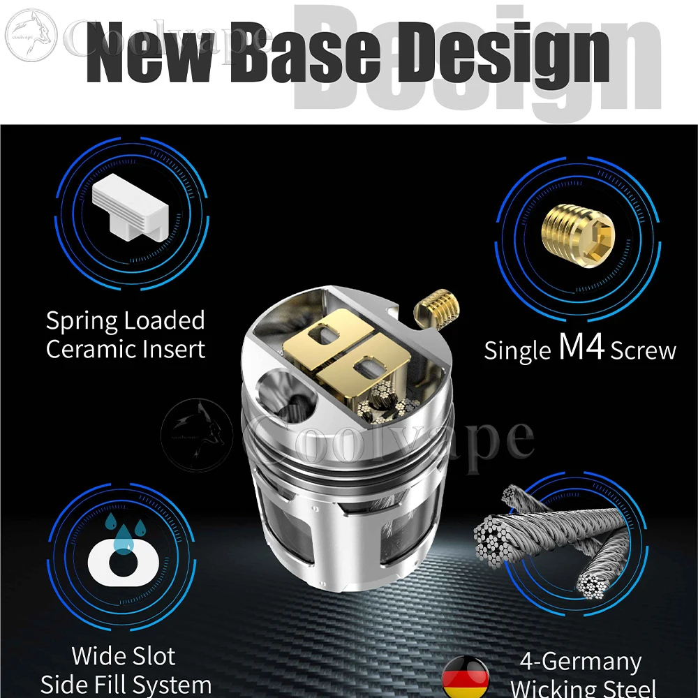 ThunderHead creative Artemis RDTA Tank 4.5 مللي البخاخة الجانب ملء نظام البخاخة هيئة الطرق والمواصلات السجائر الإلكترونية تانك بخاخ rta #3