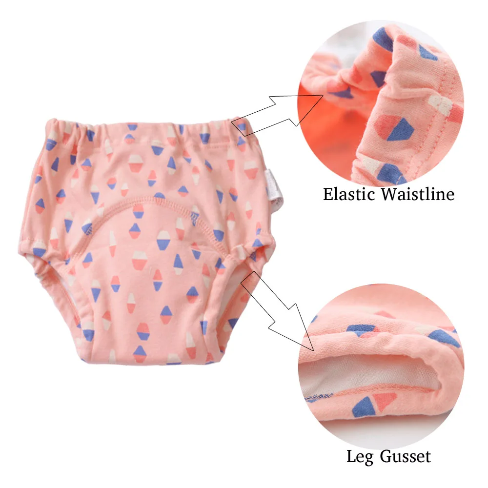 Pantalones de entrenamiento reutilizables para bebé, pañales de tela lavables, ropa interior cambiante, bragas de entrenamiento para orinal, 10