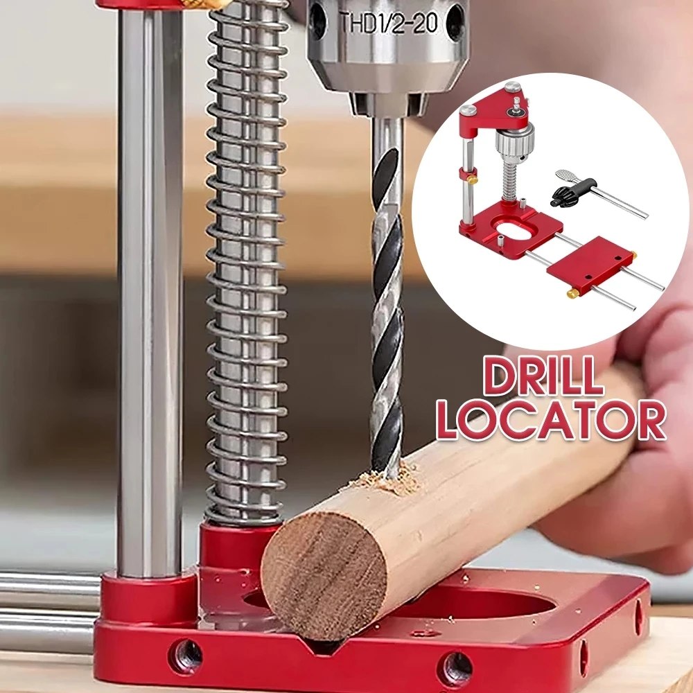 Drill Locator Hole Drill Guide Dowel Jig Convenient Labor Saving Alloy Steel Woodworking Drilling Guide Tool Dropshipping