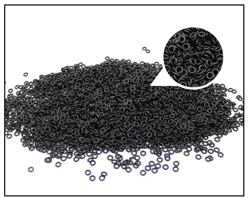 CS1.2/2/4mm OD5-200mm NBR O Ring Seal Gasket Thickness Oil And Wear Resistant Automobile Petrol Nitrile Rubber O-Ring Waterproof