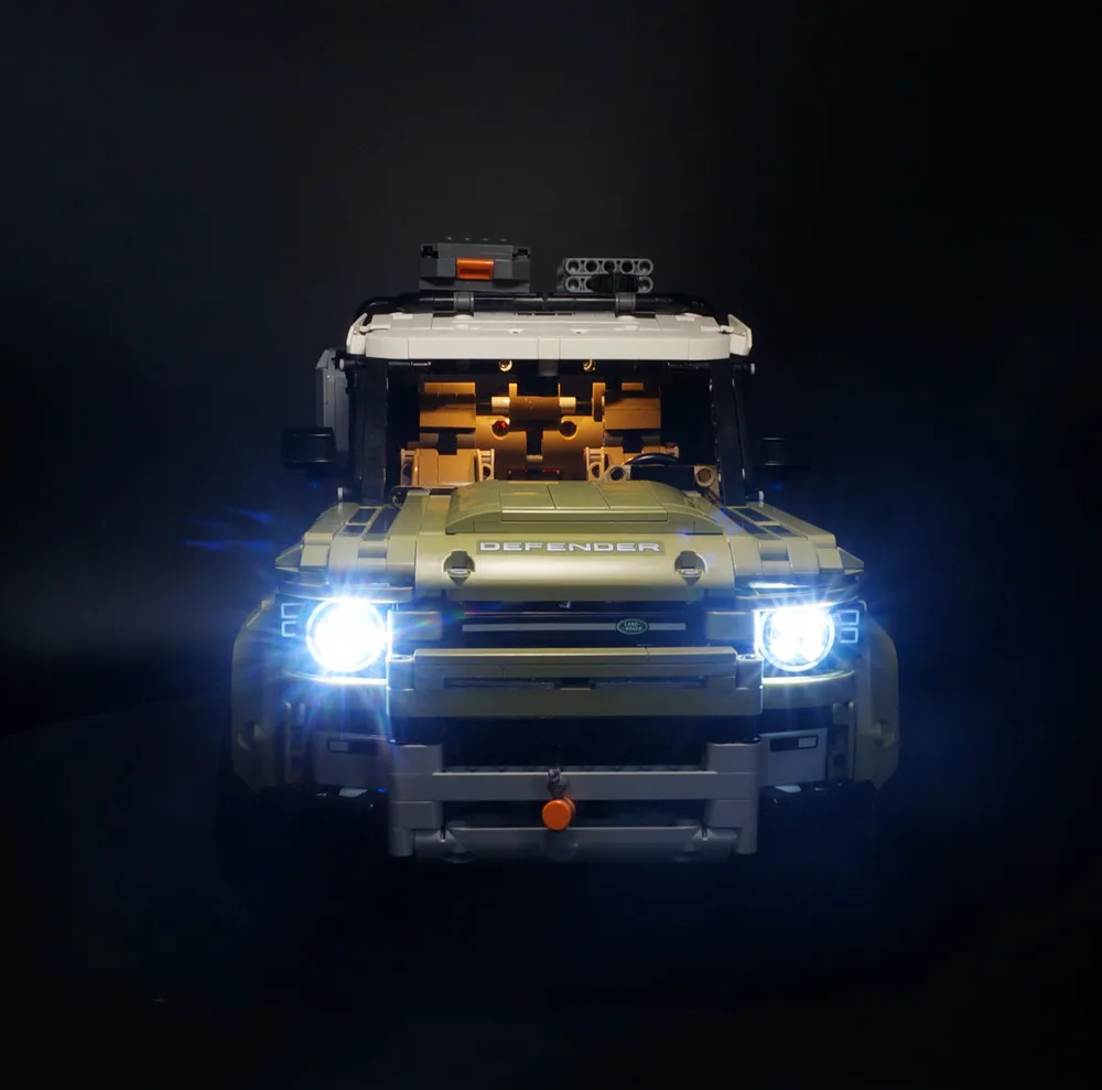 Kyglairng Led Light Kit for LEGO 42110 Technic Series Defender (Classic Version) Model Building Blocks (only light included) view 2