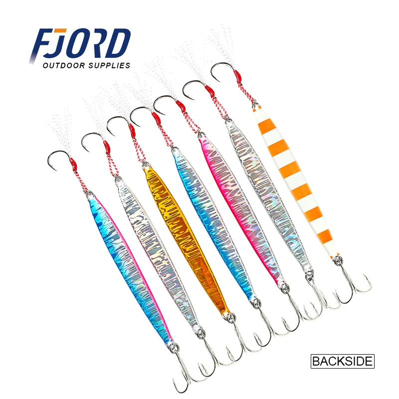 FJORD Long Casting Laser Luminous 40g 60g Metal Jig Classic Product Fast Jig Sardine Fishing Accessories