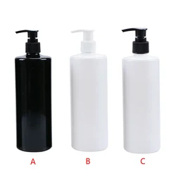 500ml Empty Refillable Lotion Pump Press Bottle Body Wash Bath Shower Gel Shampoo Liquid Toiletries Container PET