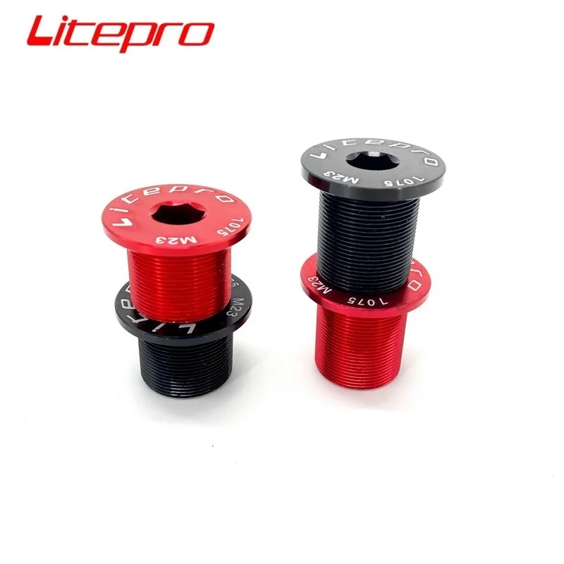 Litepro Folding Bike Stem M23 23mm Installation Fixing Bolt Lengthen Aluminum Alloy Screw Stem Front Fork Fixed Connect Bolt