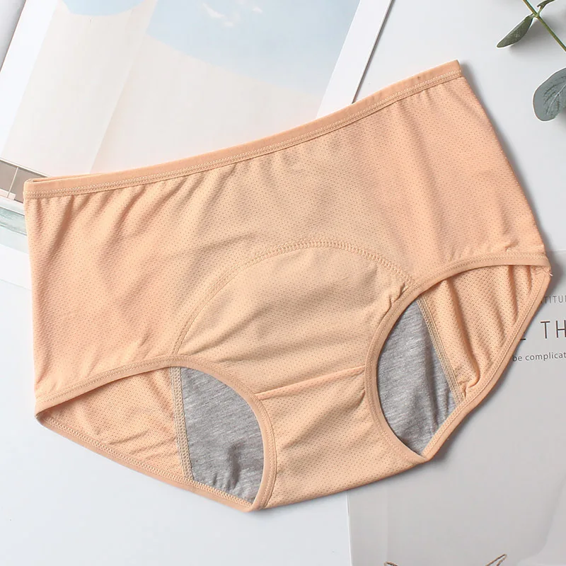 Leak Proof Menstrual Period Panties Women Underwear Physiological Pants Cotton Health Seamless Briefs High Waist Warm Female