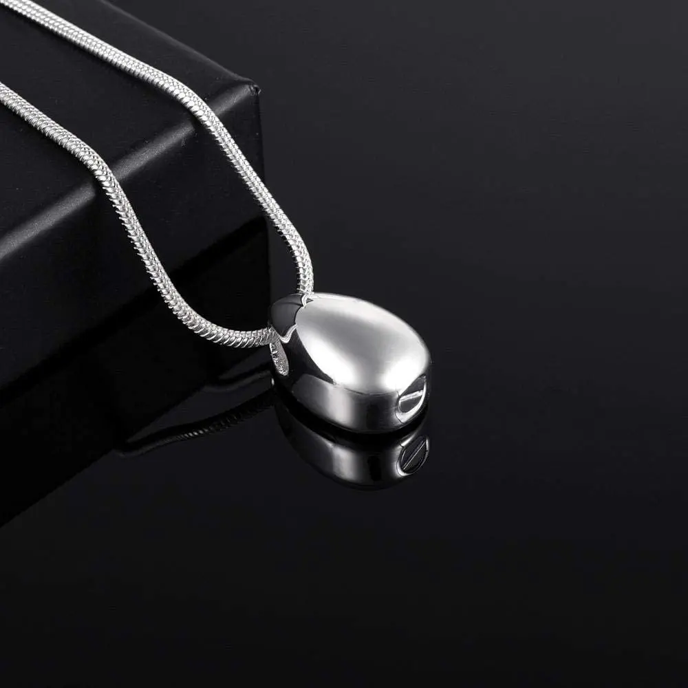 Cremation Jewelry Stainless Steel Water Drop Shape Ashes Necklace Memorial Keepsakes Urn Memorial Ash Keepsake