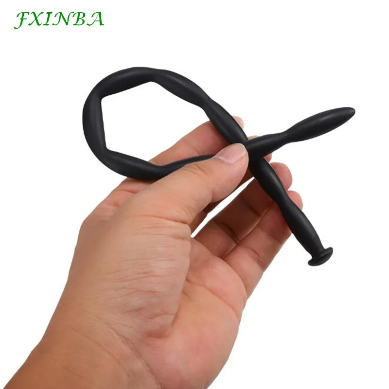 FXINBA 1/4Pcs Silicone Urethral Catheter Dilator Stimulation Sex Toys for Men Gay Sounding Penis Plug Insert Urethra Catheter