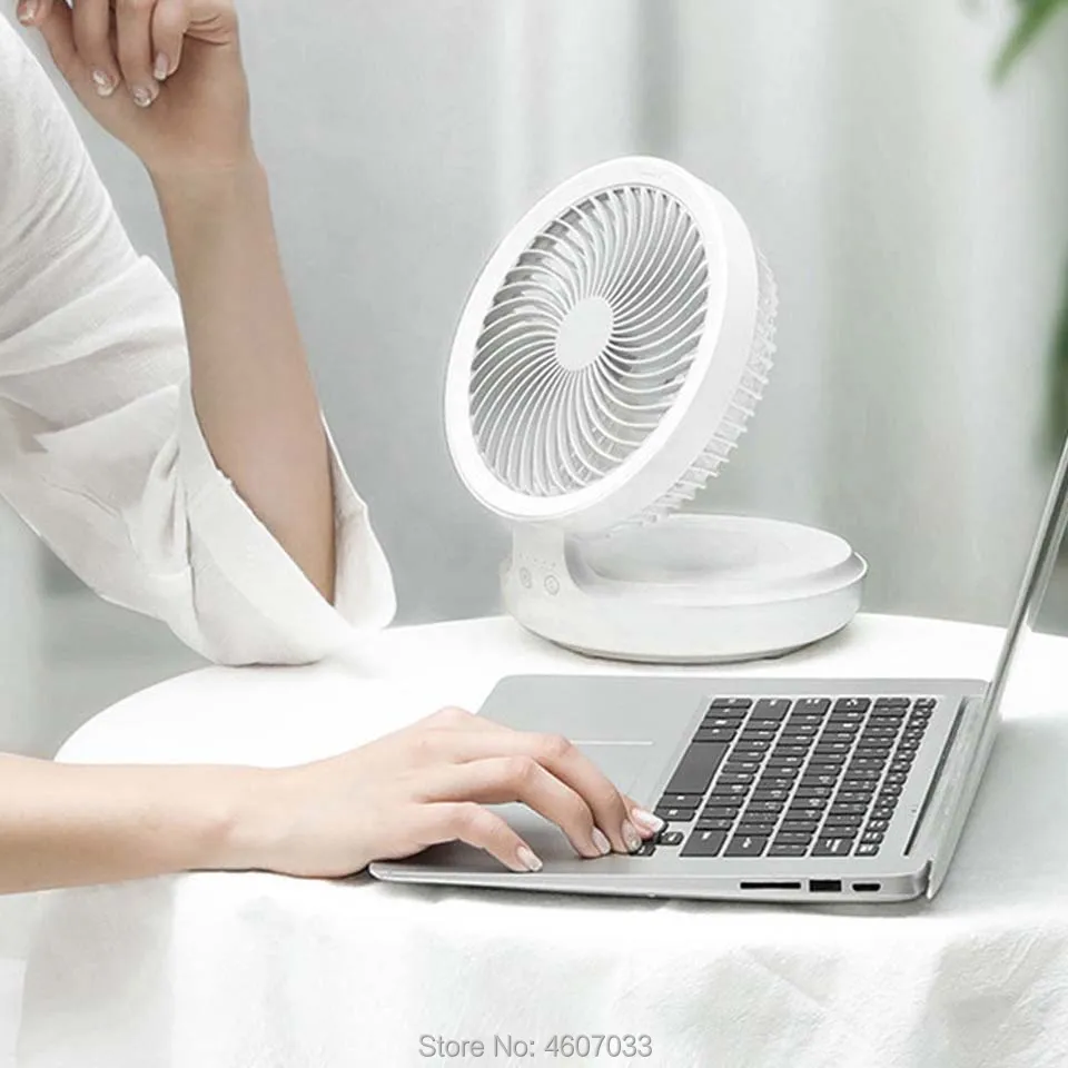 Ventilateur électrique à circulation d'air, repliable, portable, mural, USB, pour bureau, voiture, bureau, usage domestique