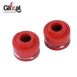 Glixal GY6 50cc 125cc 150cc Cylinder Head Valve Oil Seal for 139QMB 152QMI 157QMJ Scooter ATV Moped Go Kart UTV (2 PCS)