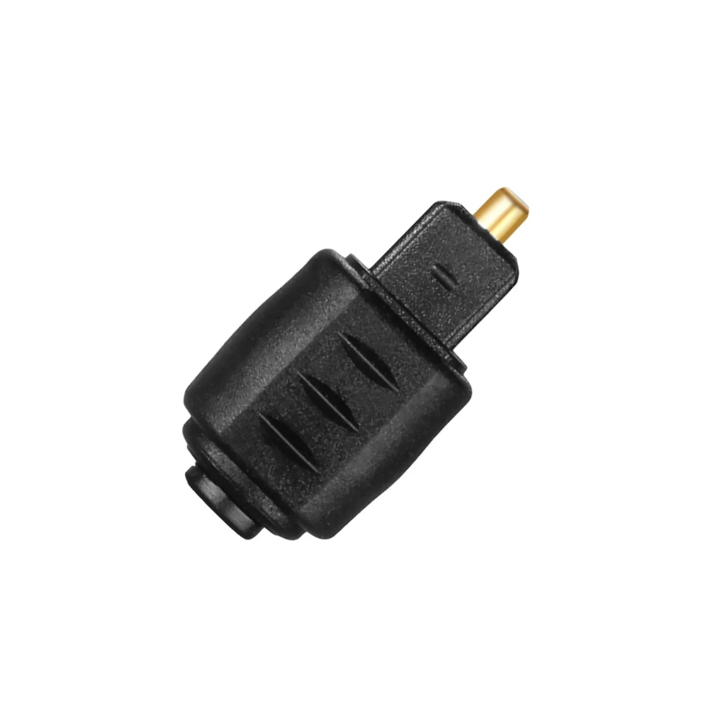 3.5mm Jack To Digital Toslink Plug Square Head Male To Round Head Female Audio Optical Fiber Converter Mini Optical O Adapter