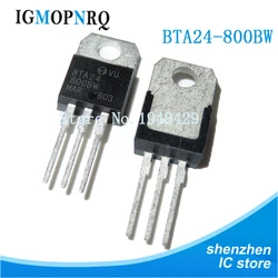 10PCS BTA24-800BW TO-200 BTA24-800 TO220 BTA24 800V 24A new