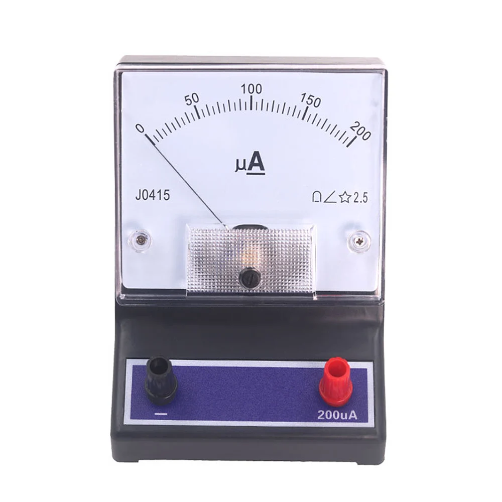 Pointer type DC microammeter range 0-200uA Physical electricity experiment Teaching instrument high-precision high sensitivity