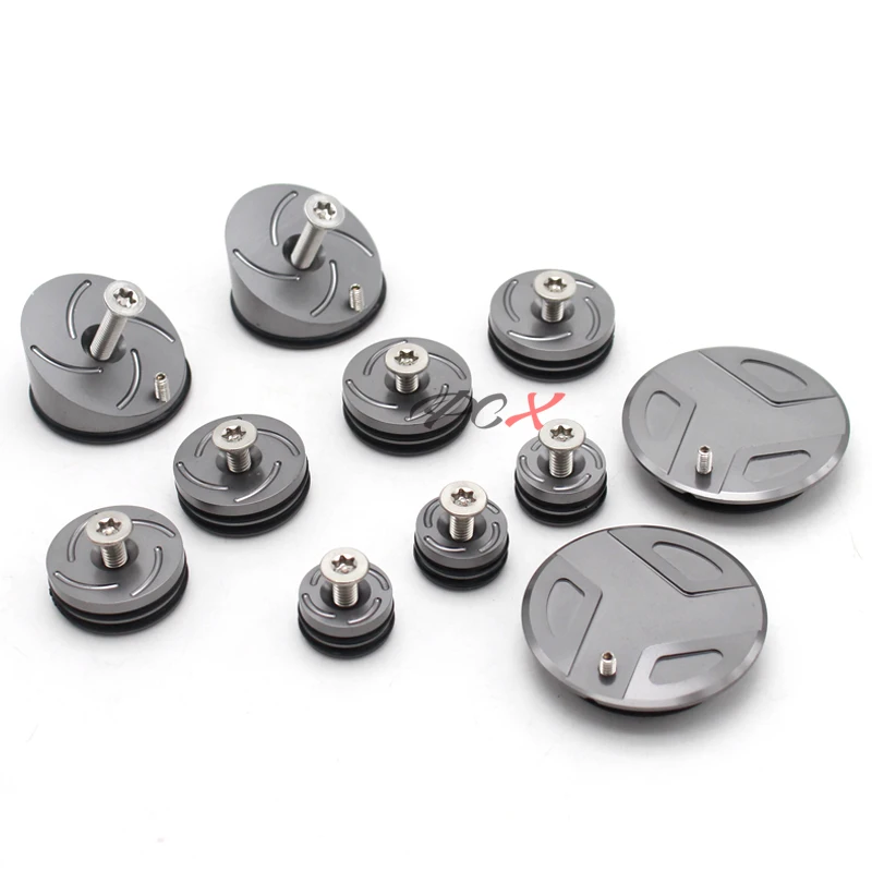 Motorcycle Accessories Frame Hole Cover Caps Plug Decor For BMW R 1200GS R 1200 GS R1200GS LC Adventure 2013-2017 Frame Cap Set