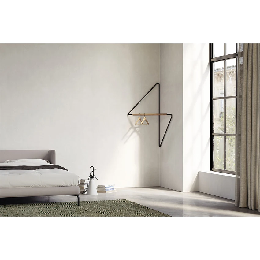 zq  Simple, Beautiful and Practical Geometric Space of Clothes Hanger in the Corner of the Wall