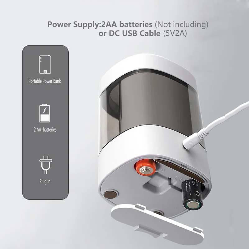 ديلي مبراة أقلام رصاص أوتوماتيكية بفتحتين مفتاح لمس كهربائي مبراة أقلام رصاص أدوات مكتبية منزلية ومستلزمات مدرسية