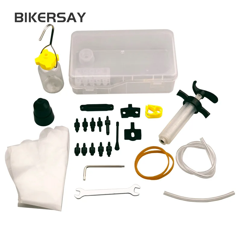 Alloy joint Bicycle Hydraulic Disc Brake Oil Bleed Kit Tools For SHIMANO SRAM Avid MAGURA Series MTB Road Bike Brake Repair Tool