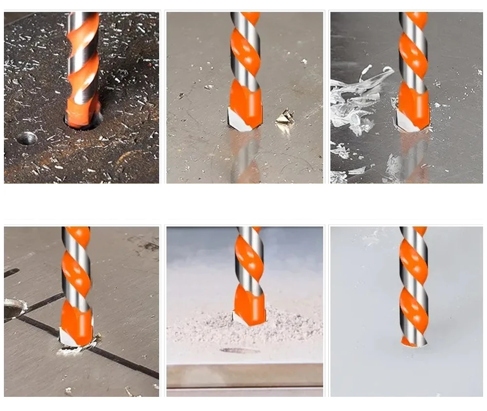 5 pz/borsa di Alta qualità Multi-funzionale di vetro Punta Del Trapano Set Per piastrelle di Mattoni di Cemento di Plastica di Vetro di Pietra di Legno