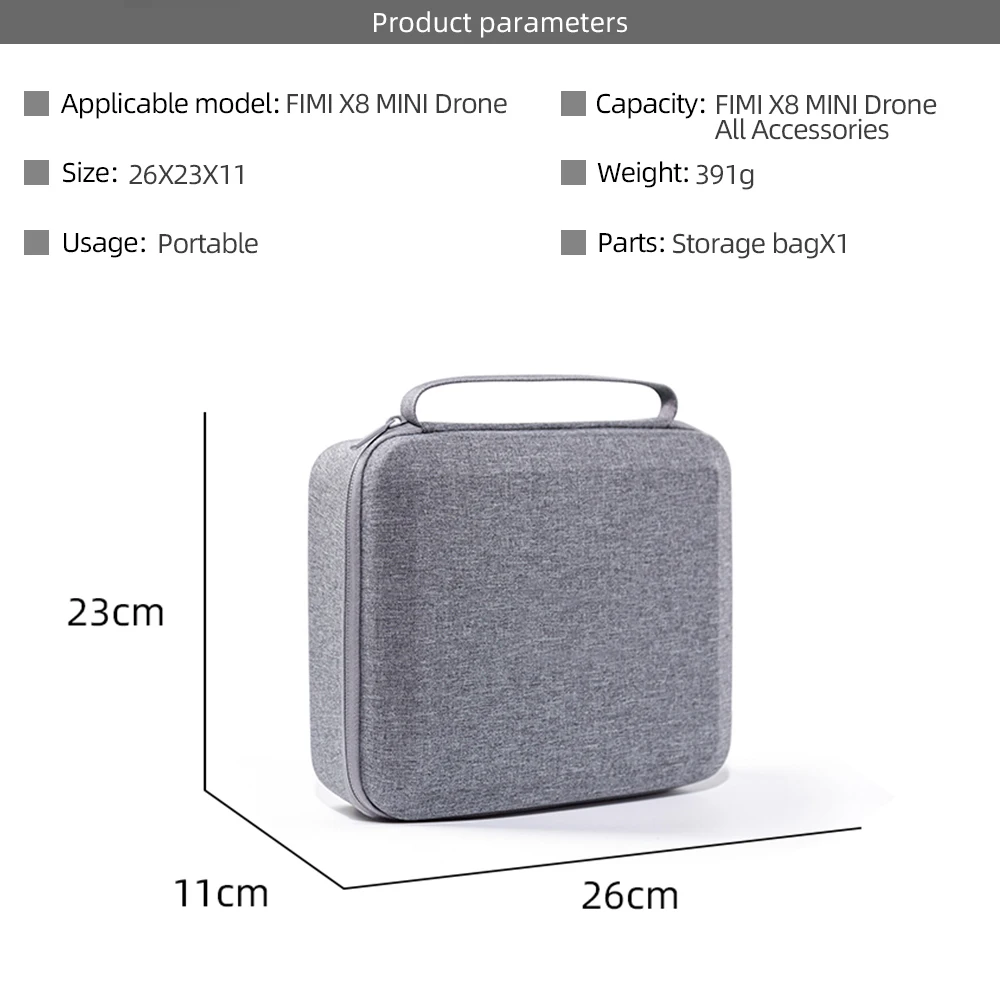 Чехол FIMI X8 MINI с отделением для карт, портативный чехол на одно плечо, противоударный чехол с защитой от царапин для X8 MINI Drone, аксессуары