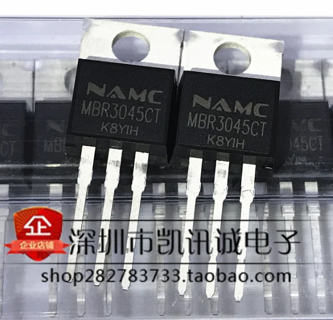 Mxy 10PCS  MBR3045CT TO-220 MBR3045 TO220 MBR3045C 30A45V Schottky and fast recovery diode new original