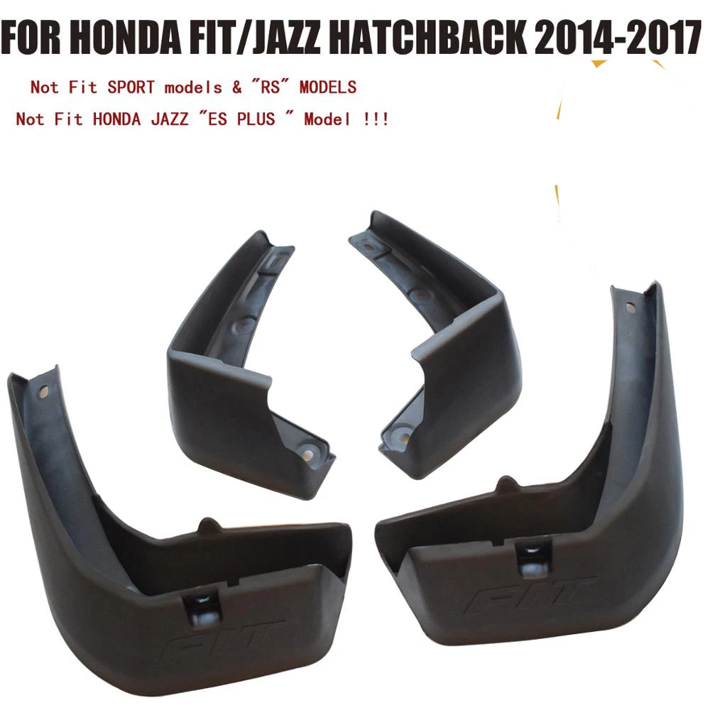 

For Honda Fit/Jazz 2014 2015 2016 2017 Set Molded Mud Flaps Mudflaps Splash Guards Front Rear Mud Flap Mudguards Fender YC101062