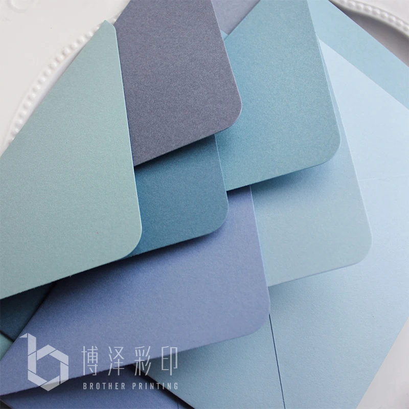 Blue Series Envelope Luxury Envelope Pure Color Envelope Used For Wedding Party Invitation Envelope Gift Envelope 10.5x15.5CM