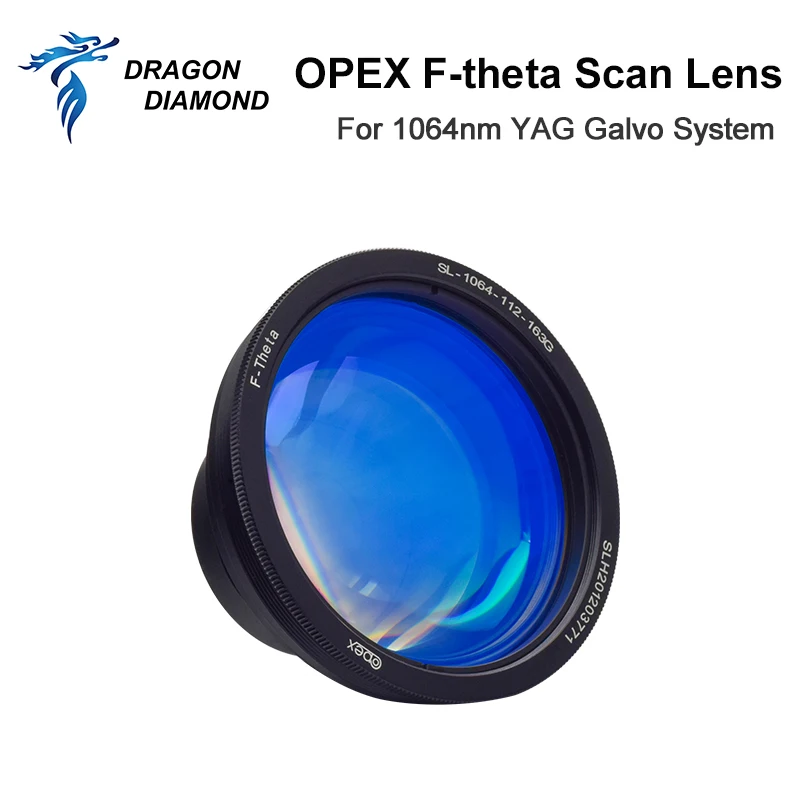 OPEX F-theta Field Scan Lens Fiber Laser Lens 70x70-300x300 F100-477mm For 1064nm YAG Optical Fiber Laser Marking Machine Parts