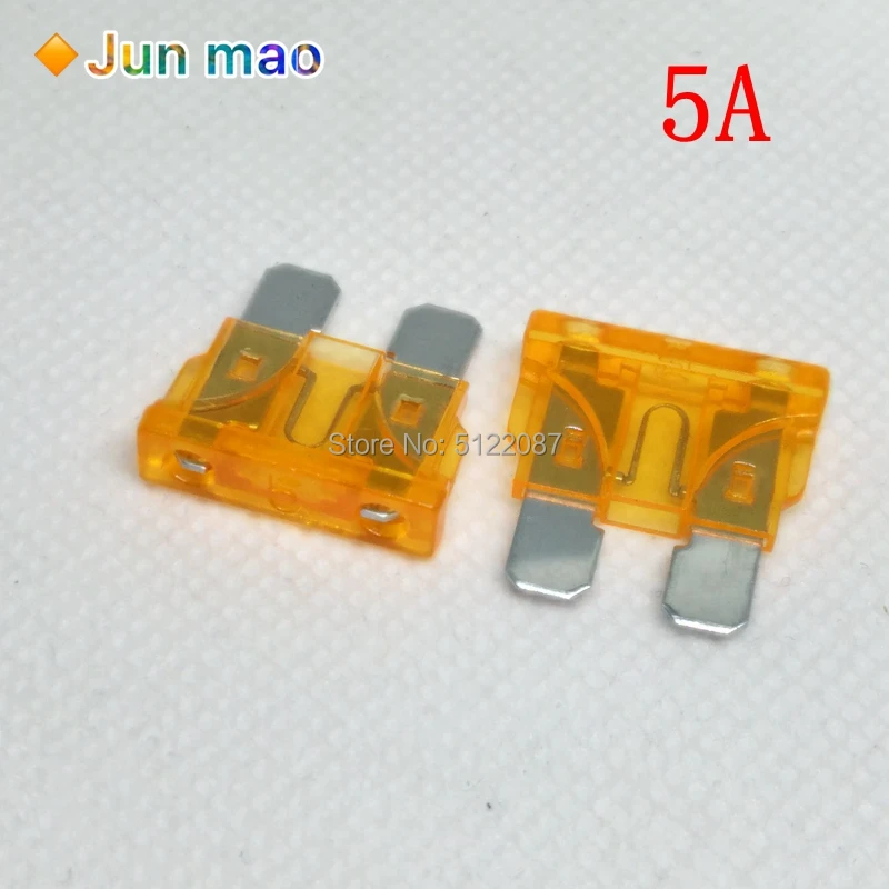 30Pcs Standard Auto Blade Fuse for Car 5 10 15 20 25 30 AMP Car Fuse Auto Fuse White Yellow Red Blue Orange Green