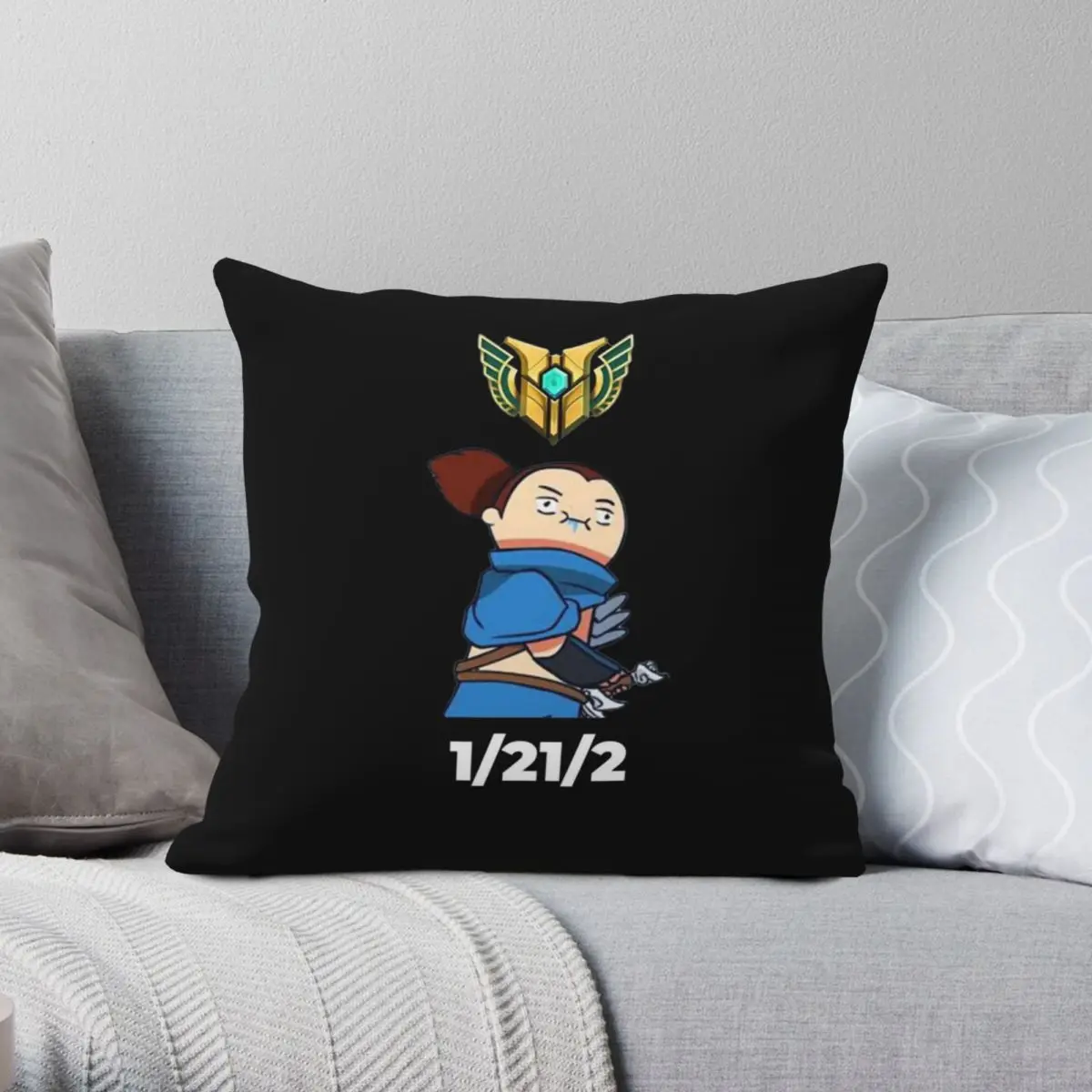 Yasuo Mains League of Legends Square Pillowcase Polyester Linen Velvet Printed Zip Decor Home Cushion Case