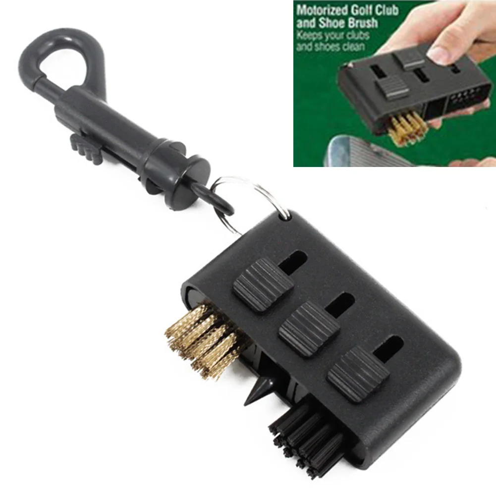 3-in-1 Golf Club Groove Putter Keil Ball Reinigung Pinsel Reiniger Tragbare Spikes Tasche Kit Werkzeug Golf Training hilfsmittel Zubehör – Detail 7
