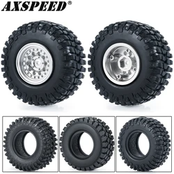 AXSPEED 4 szt. 0 calowe koła piasty zestaw opon do TRX4M osiowe SCX24 AX24 FCX24 FCX24 1/18 1/24 RC mikro gąsienicowe akcesoria samochodowe